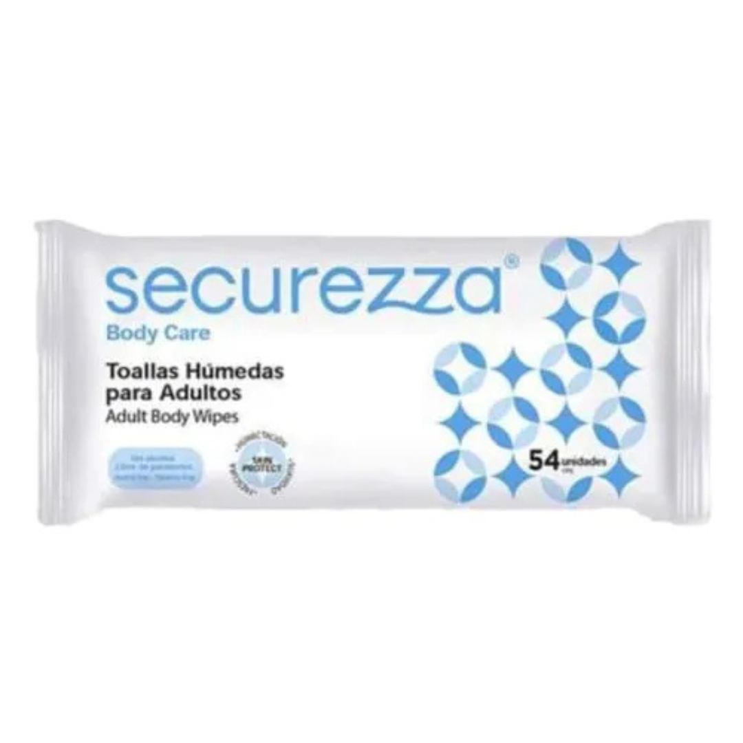 TOALLITAS HUMEDAS PARA ADULTOS X 54 (SECUREZZA)
